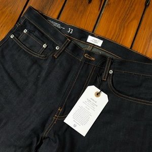 NWT Apolis Global Citizen Selvedge Denim Pant
